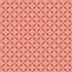 Floral geometric patterns, seamless paper and mosaic fabric