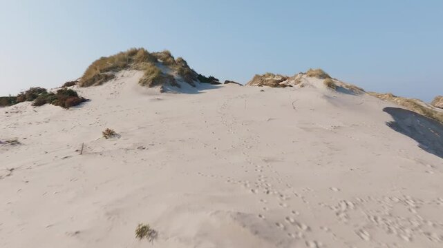 Denmark Beach with Sand Dune Aerial View