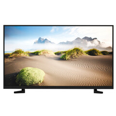 3d render flat screen tv with transparent background