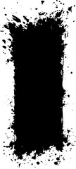 Fototapeta premium A rough and artistic grunge texture brushstroke, featuring uneven edges, distressed details, and a bold, textured appearance. Ideal for backgrounds, overlays, abstract designs
