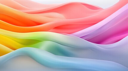 Obraz premium Rainbow Hues: An Abstract Symphony of Color and Light