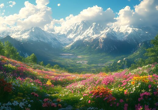 Flower Valley Rendering