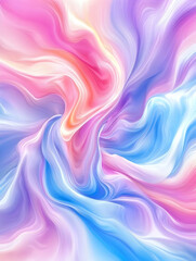 Obraz premium Abstract swirling pastel colors, vibrant hues, dynamic flow