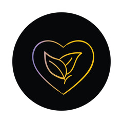 Hand-drawn vector icon for Vegan Product. An eco-inspired hand-drawn illustration symbolizing vegan ethics and plant-based living.