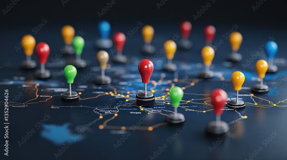 Poster global network connectivity: a visual representation of worldwide interconnections