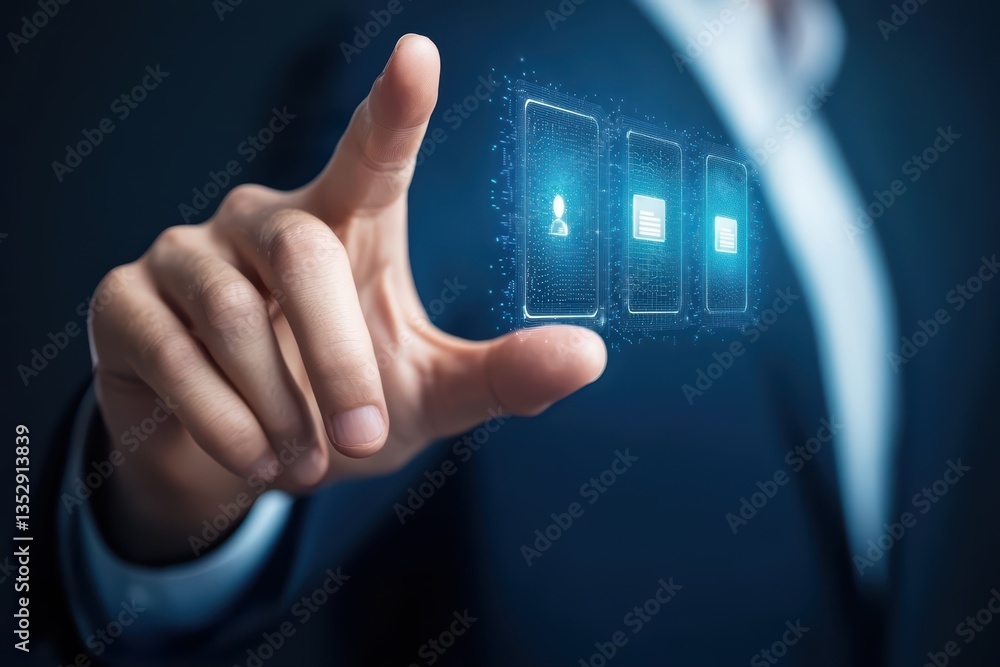 Poster digital interaction with virtual interface elements