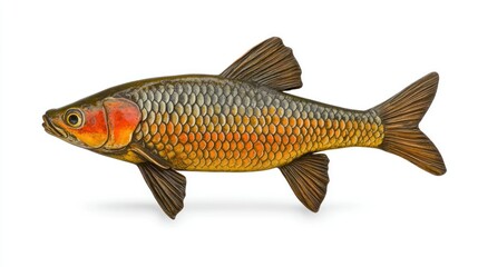 A vibrant fish with detailed scales and striking colors ideal for nature wildlife and aquati