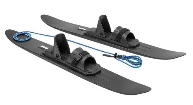 Water Ski Set with Blue Rope for Summer Watersports Activity