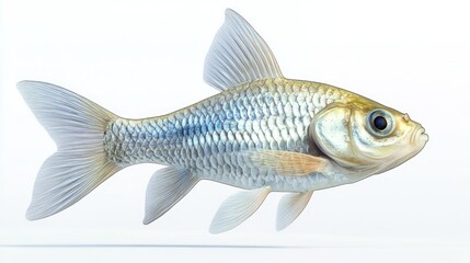 Obraz premium Detailed Illustration of a Fish with Scales Fins and Tail for Nature and Aquatic Themes