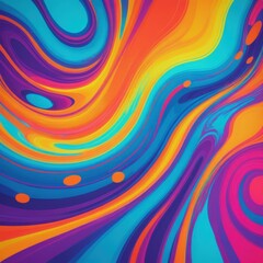 Fototapeta premium Radiant Symphony of Chromatic Streams