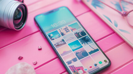 Instagram social media carousel smartphone layout mockup template,Instagram marketing carousel template, editable smartphone Instagram mockup, carousel post smartphone design, app interface carousel l