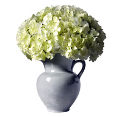 花瓶に生けられたアジサイ