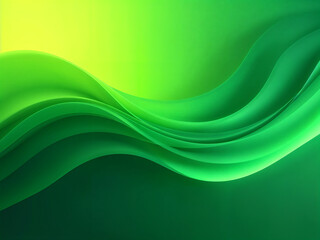 Obraz premium Abstract Green Wave Design. Abastract background