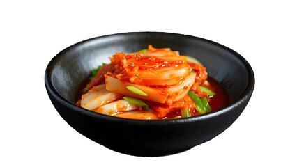 Slice Kimchi in a bowl fermented food element