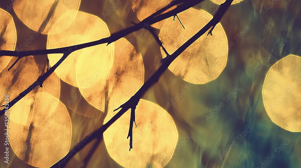 Aufkleber moody retro photography background with lomo style and soft bokeh effect