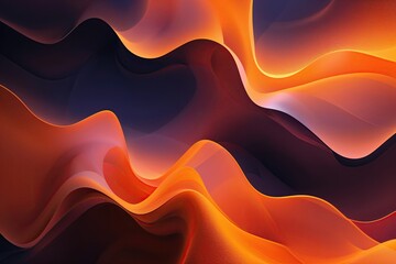 Fototapeta premium Vibrant Orange Gradient Abstract Backdrop for Contemporary Art and Decor