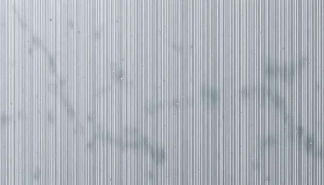 Silver corrugated metal wall texture background industrial design architecture building material steel cladding exterior facade siding panel metallic surface