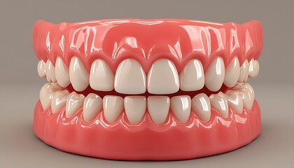 Fototapeta premium 3D Model Human Jaw.