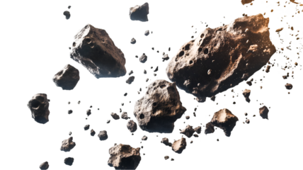 Asteroid Field Dangerous Space Rocks Cosmic Debris Danger in the Void