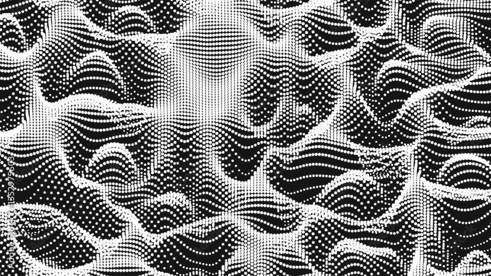 Poster point wave noise texture. abstract dot background. technological cyberspace background.