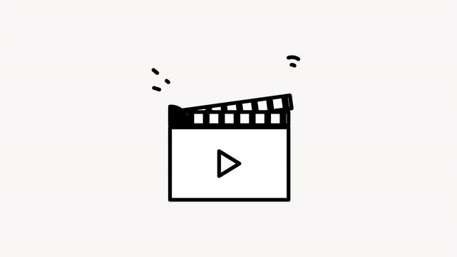 Filmmaking Clapper Motion Graphic