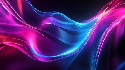Iridescent wave movement showing elegance in fluid design texture image