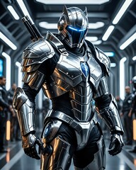 Naklejka premium knight in armour