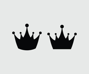 Princess Crown Silhouette Vector design