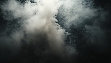 Fototapeta premium Abstract Smoke Clouds Dark Background. (1)
