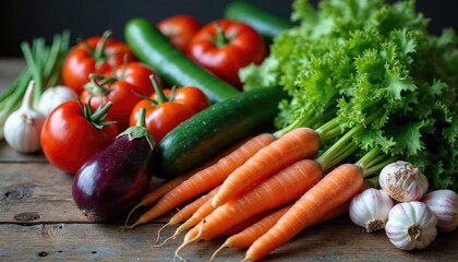 Fresh Organic Vegetables Harvest, Healthy Eating Concept