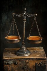 Antique Justice Scales.