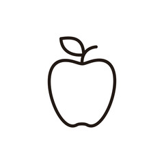 Apple icon logo design. Apple sign and symbols for web design.