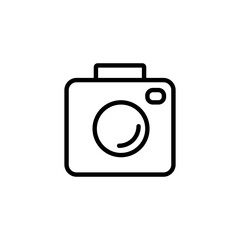 Camera icon logo design. photo camera sign and symbol. photography icon.