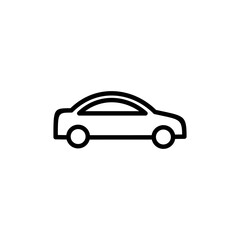 Car icon logo design. car sign and symbol. small sedan