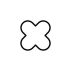 Close icon logo design. Delete sign and symbol. cross sign