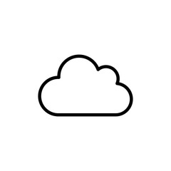 Cloud icon logo design. cloud sign and symbol
