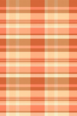 Warm, inviting peach and cream plaid pattern. Perfect for textile design, website backgrounds, or autumnal projects. This seamless texture evokes feelings of comfort and nostalgia.