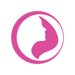 face beauty logo icon illustration flat