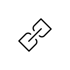 Link icon logo design. Hyperlink chain sign and symbol