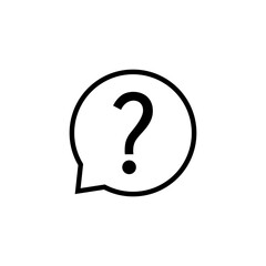 Question icon logo design. question mark sign and symbol