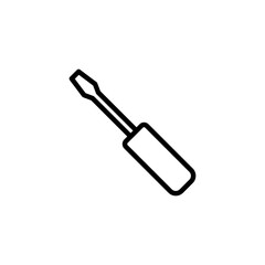 Screwdriver icon logo design. tools sign and symbol