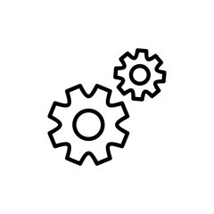 Setting icon logo design. Cog sign and symbol. Gear Sign