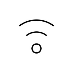 Wifi icon logo design. signal sign and symbol. Wireless  icon