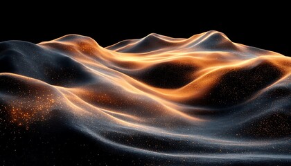 Fototapeta premium Abstract Golden Hills.