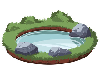 Swamp landscape icon vector��