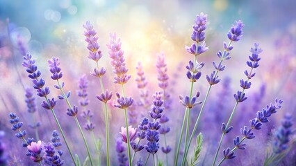 Naklejka premium lavender field in provence france
