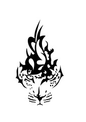 leopard tribal dessin