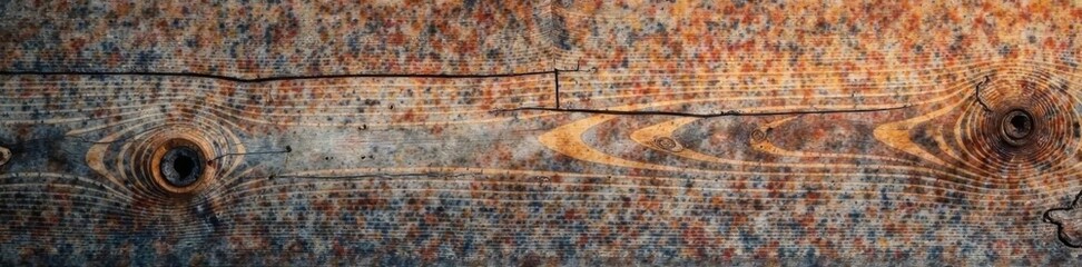 Weathered wooden board with cracks and grooves , rustic, natural