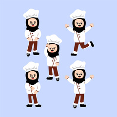 Illustration Kids Cute Wear Costume Profession