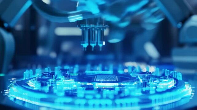 Animation of microelectronics production, Semiconductor production